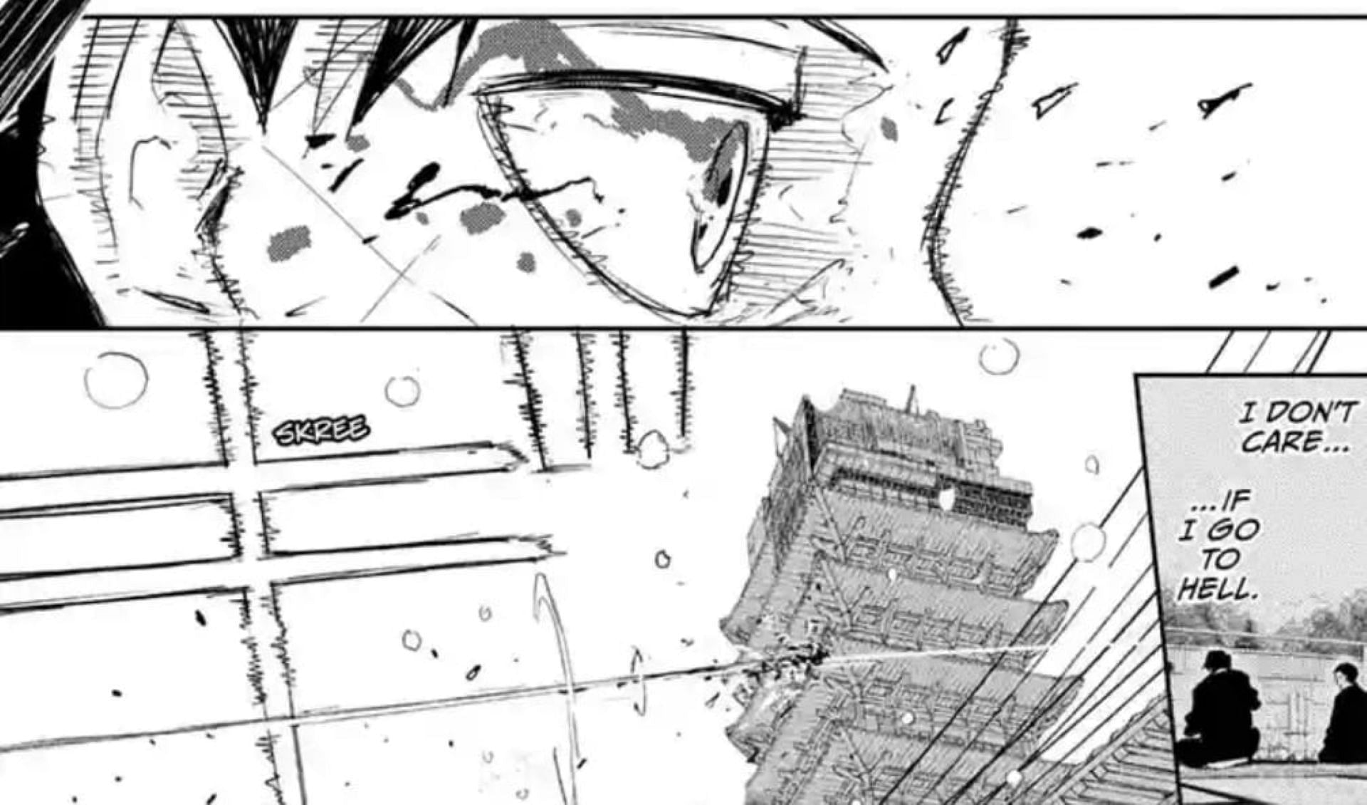 Chihiro activates his Iai White Purity Style in the chapter (Image via Shueisha)